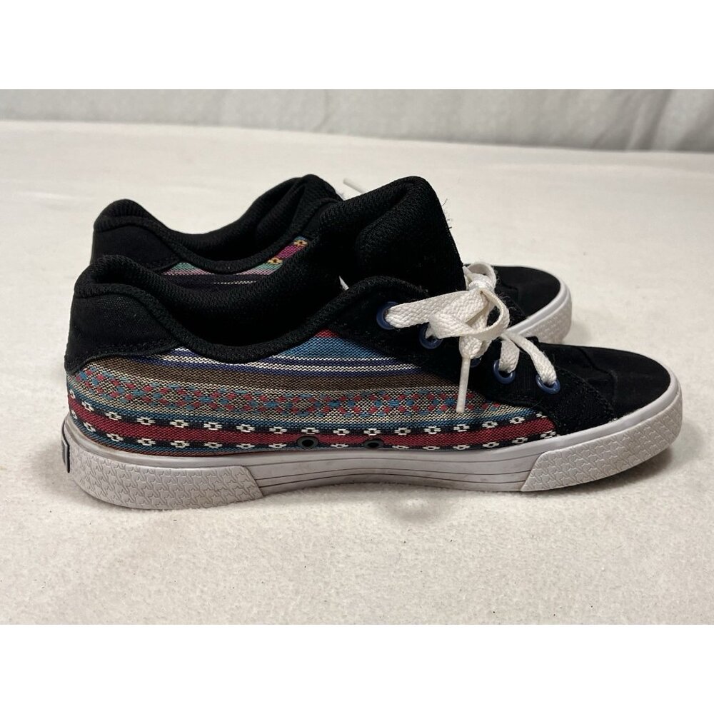 DC Shoes Women’s Chelsea Skate Sneakers Black Aztec Pattern Size 6.5 - Picture 6 of 11